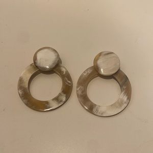 Free people white hoops